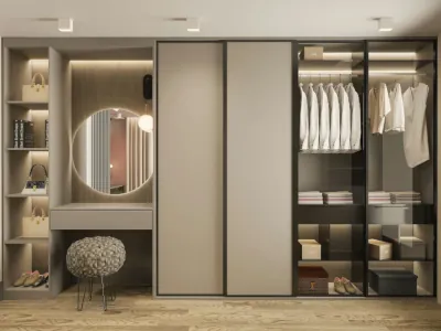 Close-up of a picture of of a Sustainable Wardrobe
